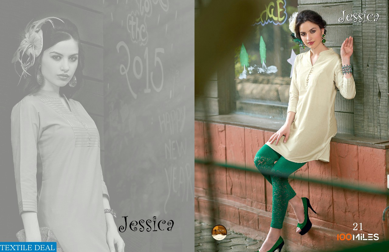 100 miles jessica vol-3 Wholesale Ready made Kurtis